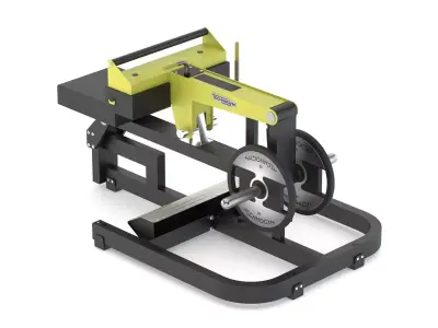 Technogym Plate Loaded Pure Seated Calf 3D model