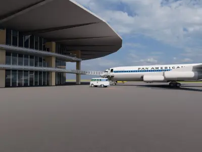  Boeing 707  3D model