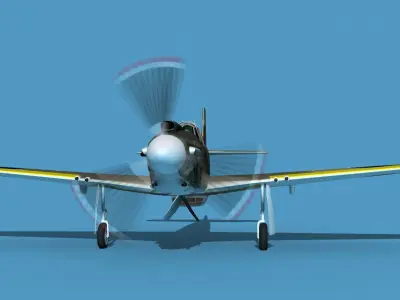 North American A-36A Apache V12 RAF 3D model