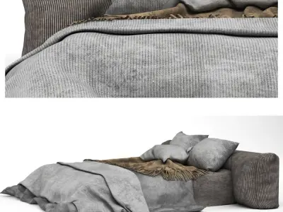 Double Bed  Free 3D model