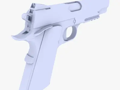 Colt M1911 Pistol Low-poly 3D model order
