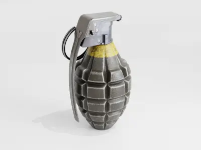 Grenade Mk2 Low-poly 3D model