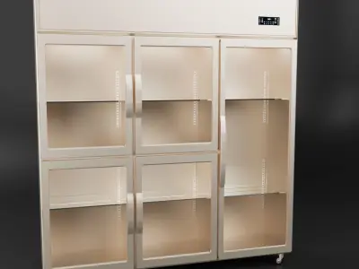 Commercial Restaurant Refrigeration Low-poly 3D model