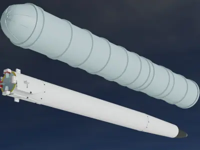 Russian SAM Missiles Pack Vol 1 Low-poly 3D model