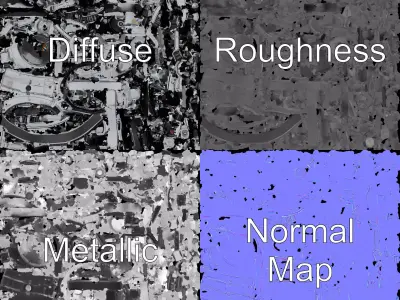 Silver Jet Engine model pack Low-poly 3D model