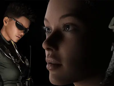 Raven Steele -Warrior Queen of the Frontlin Low-poly 3D model