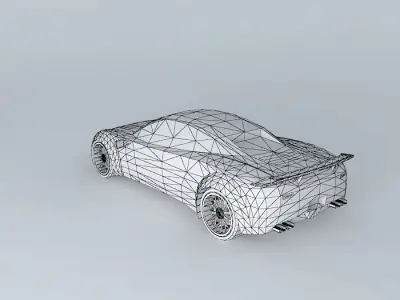 Combat Cyclone Supercharged V12 Free 3D model