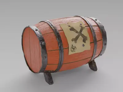 Gunpowder Barrel - The Sea of Thieves 3D model