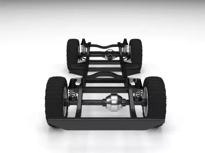 Simple Offroad Chassis 3D model
