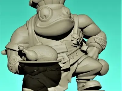 Toad cook 3D print model