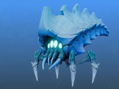 Sea Skuttle Low-poly 3D model