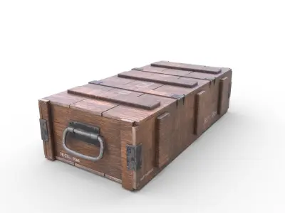 Ammo Crate - 02 Low-poly 3D model