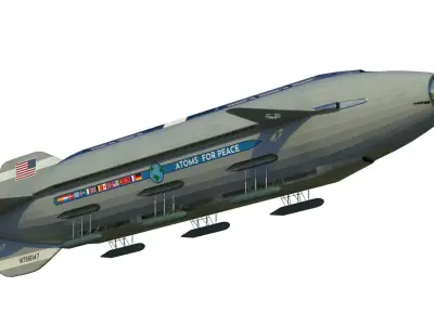 Atoms for peace dirigible 3D model