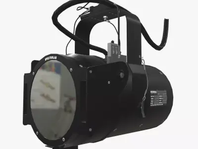 Spectrolab SX-16 Searchlight Low-poly 3D model
