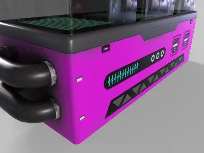 Sci-Fi Aquarium V1- 003 Low-poly 3D model