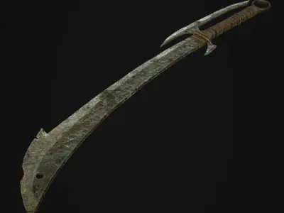 Orc Sword Low-poly 3D model