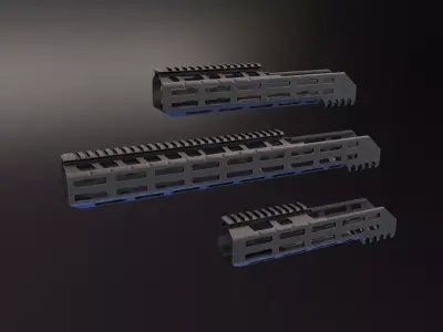 MI MCX Handguard  Low-poly 3D model