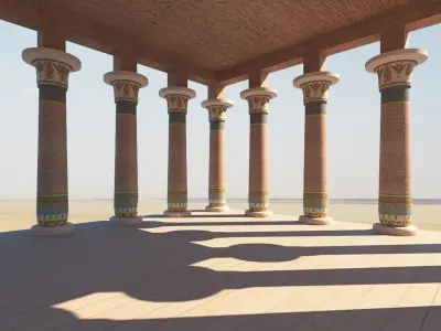 Ancient Egyptian Building 3D model