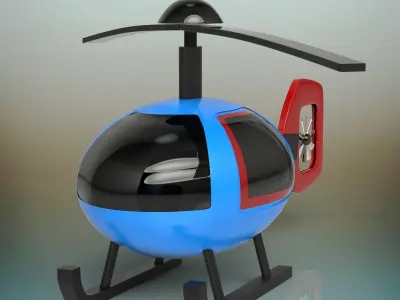 Toy Helicopter 3D model