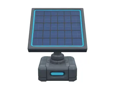 Solar Panel SciFi 3D model