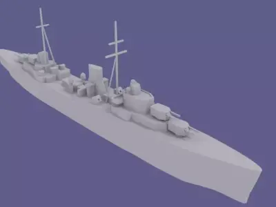 HMS Ajax 3D print model