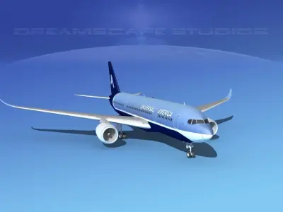 Airbus A350-800 Universal Charters 3D model