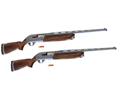 Winchester Shotgun Super SX3 20 small Gauge Arms Weapon Firearm Low-poly 3D model