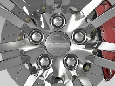 Chrysler 300C 2015 wheel 3D model