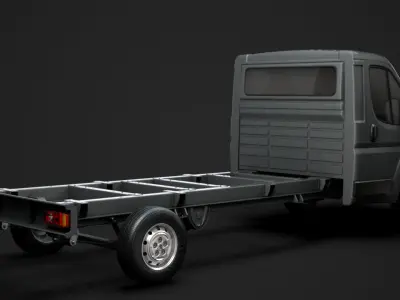 Peugeot Boxer Chassis Truck Single Cab 4300WB 2014 3D model