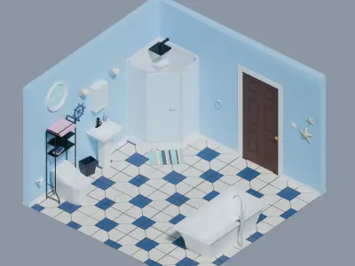 Ultimate Interior Household Pack Low-poly 3D model