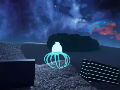 Low Poly Rigged Medusa - Octopus with Bad Animation Free low-poly 3D model