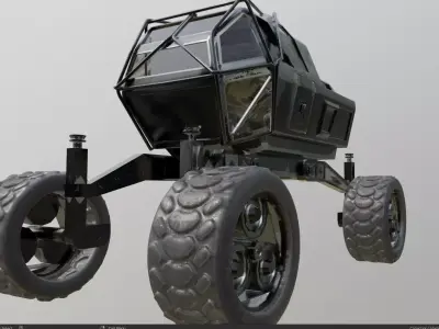 mars rover planet explorer 3D model