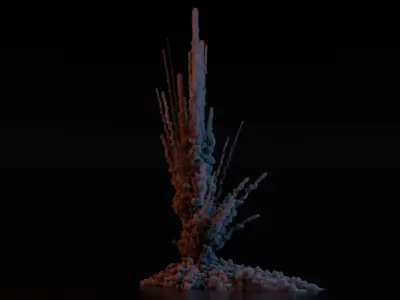Airstrike Explosion 2 3D model