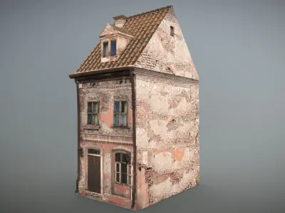 Forgotten House 3 Low-poly 3D model