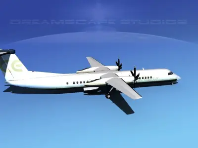 Dehaviland DHC-8 400 Central Express 3D model