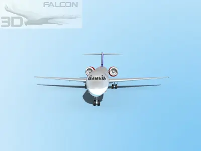 Falcon3D MD-80 SAS 3D model
