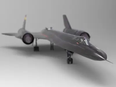 SR-71 Spyplane in 3ds and obj formats 3D model