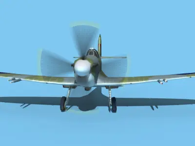 Supermarine Spitfire MK XII V02 3D model