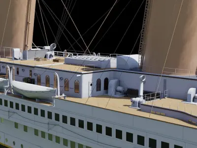 RMS Titanic Cinematic Filming Model 3D model