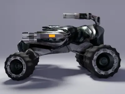 Army Rover Low-poly 3D model