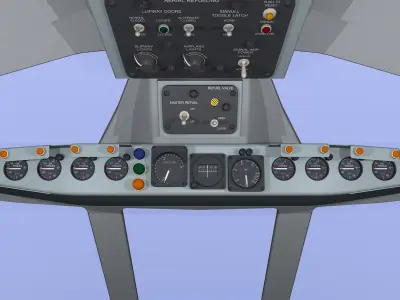 B-52 cockpit 3D model