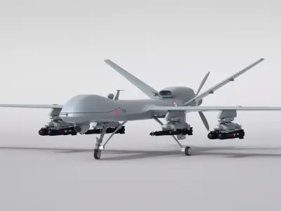 Military Aircraft Drone 3D 3D model