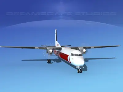 Fokker F-60 QuebecAir 3D model