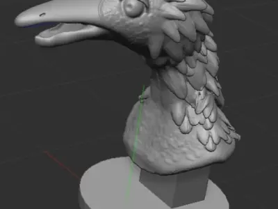 Bust of a Bird Free 3D print model