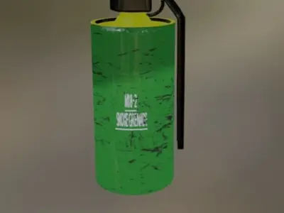 Mutated Smoke Grenade Pack Free low-poly 3D model