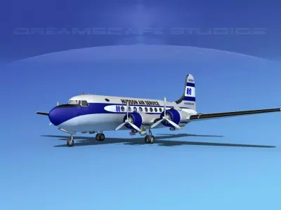 Douglas DC-4 Hudson Air Freight 3D model