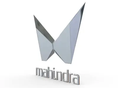 mahindra new logo 3D model