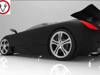 ASPEN futuristic sports car Free 3D model