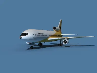 Lockheed L-1011-50 Northeast 3D model