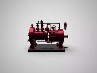 Victorian Steam Engine 3D Model 3D print model
